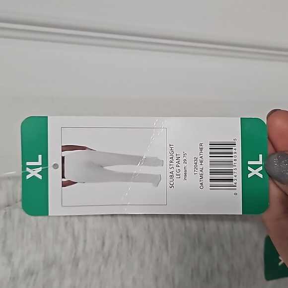 Danskin Scuba High Waist Straight Leg Drawstring Knit Jogger /Pant - women's XL - Picture 4 of 12